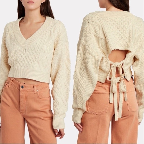 Atoir Sweaters - Atoir Unhinged Knit Crop Sweater XS